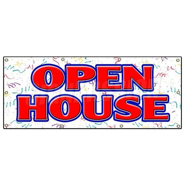 OPEN HOUSE BANNER SIGN for sale broker apartment home house real estate